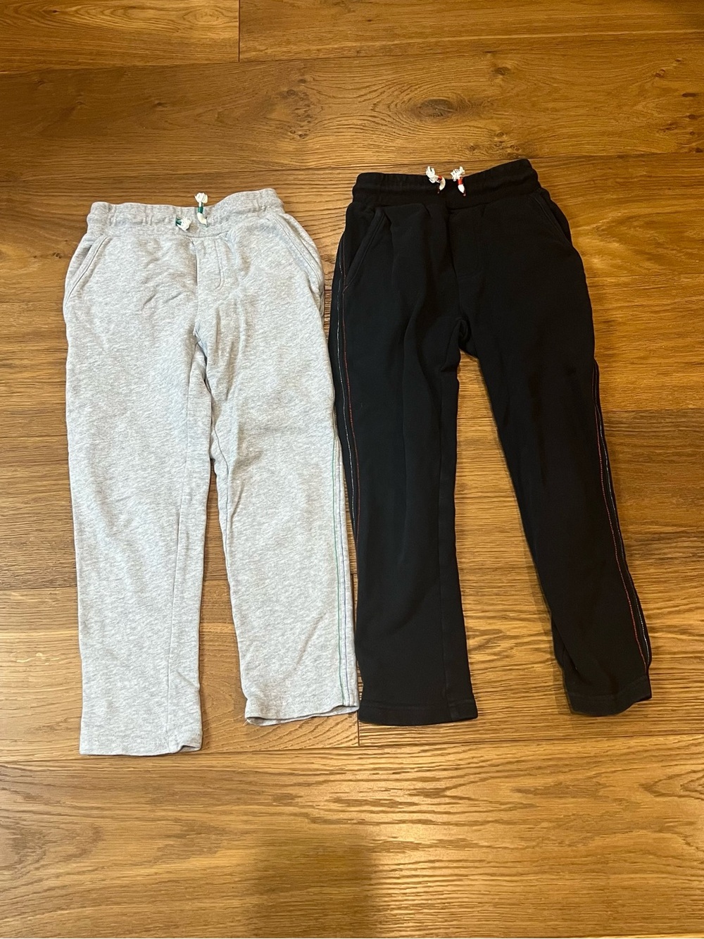 Mini Boden Kids Knit Jogger Pants - Black and Light Gray